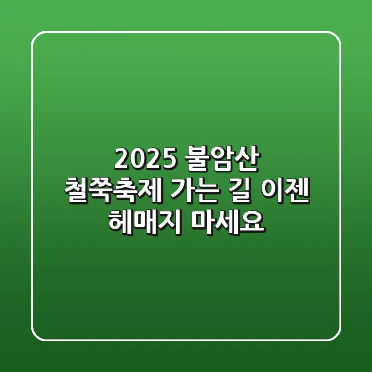 2025 불암산 철쭉축제 가는 길, 이젠 헤매지 마세요!