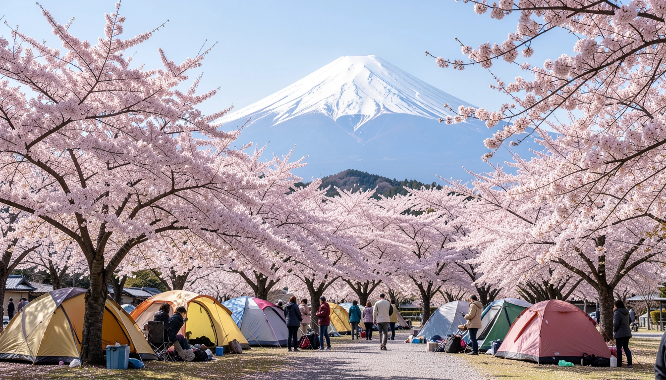 해외 캠핑 초보도 성공하는 일본 벚꽃 캠핑 예약 팁