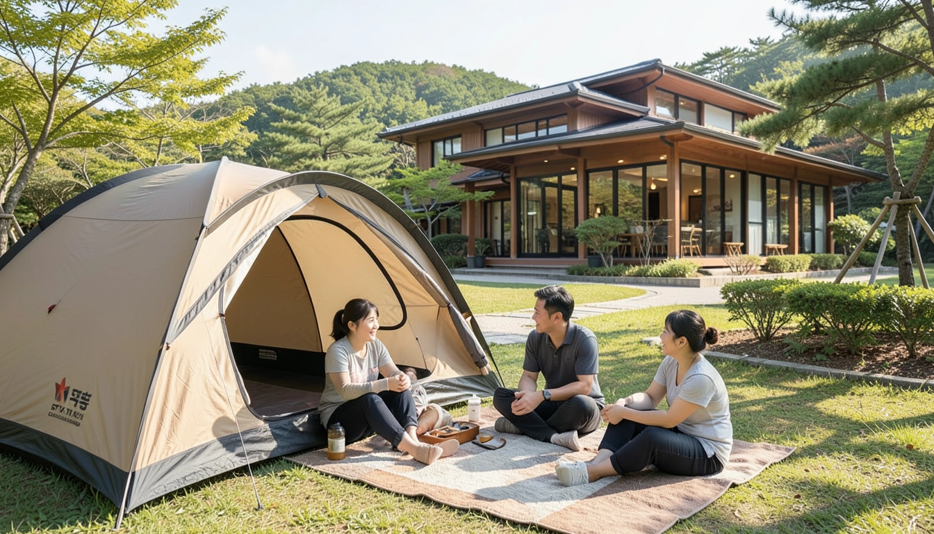 스파와 리조트를 품은 캠핑장: STX만의 특별함