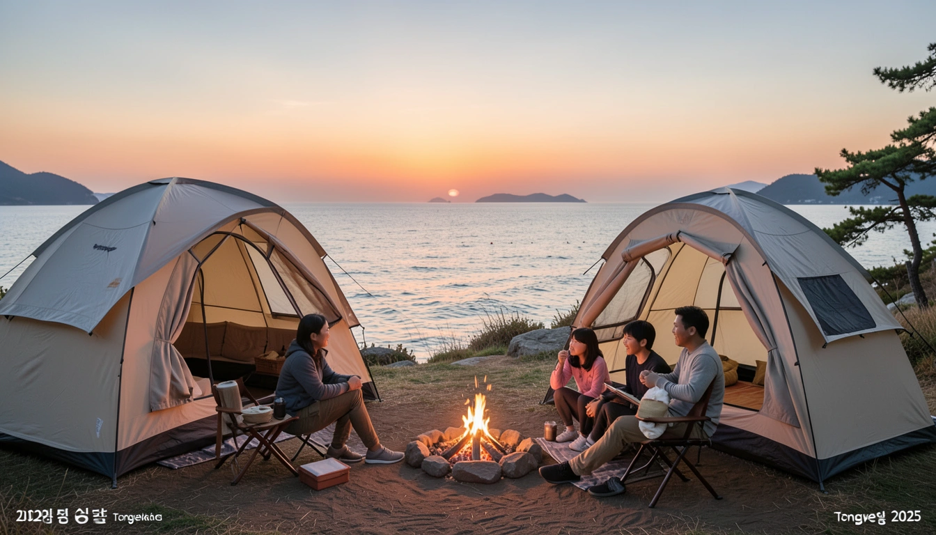 내게 맞는 통영 캠핑장 찾기: 오토캠핑 vs. 글램핑 vs. 카라반